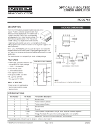 Datasheet FOD2712 manufacturer Fairchild